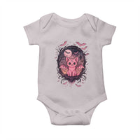 Cute Pastel Goth Bat Cat Baby Onesie Funny Gothic Halloween Art - Wonder Print Shop