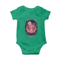 Cute Pastel Goth Bat Cat Baby Onesie Funny Gothic Halloween Art - Wonder Print Shop