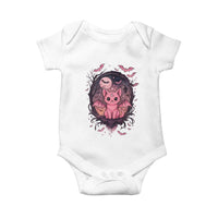 Cute Pastel Goth Bat Cat Baby Onesie Funny Gothic Halloween Art - Wonder Print Shop