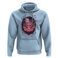 Cute Pastel Goth Bat Cat Hoodie Funny Gothic Halloween Art - Wonder Print Shop