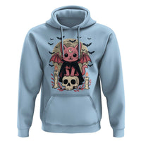 Cute Pastel Goth Vampire Cat Hoodie Funny Gothic Halloween Art - Wonder Print Shop