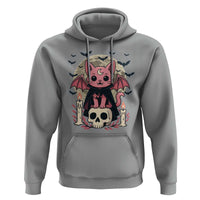 Cute Pastel Goth Vampire Cat Hoodie Funny Gothic Halloween Art - Wonder Print Shop
