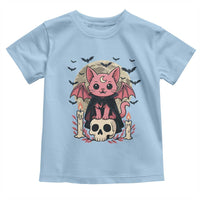 Cute Pastel Goth Vampire Cat Toddler T Shirt Funny Gothic Halloween Art - Wonder Print Shop