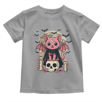 Cute Pastel Goth Vampire Cat Toddler T Shirt Funny Gothic Halloween Art - Wonder Print Shop