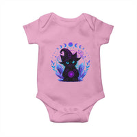 Witchy Black Cat Baby Onesie Funny Spellcasting Pastel Goth Aesthetic - Wonder Print Shop