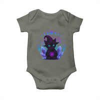 Witchy Black Cat Baby Onesie Funny Spellcasting Pastel Goth Aesthetic - Wonder Print Shop