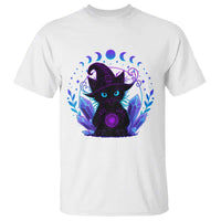 Witchy Black Cat T Shirt Funny Spellcasting Pastel Goth Aesthetic - Wonder Print Shop