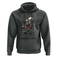 Love Is All You Need Hoodie Skeleton Lovers Funny Halloween Tarot - Wonder Print Shop