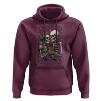 Love Is All You Need Hoodie Skeleton Lovers Funny Halloween Tarot - Wonder Print Shop