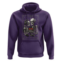Love Is All You Need Hoodie Skeleton Lovers Funny Halloween Tarot - Wonder Print Shop