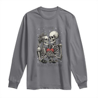 Love Is All You Need Long Sleeve Shirt Skeleton Lovers Funny Halloween Tarot - Wonder Print Shop