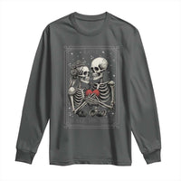 Love Is All You Need Long Sleeve Shirt Skeleton Lovers Funny Halloween Tarot - Wonder Print Shop