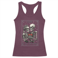 Love Is All You Need Racerback Tank Top Skeleton Lovers Funny Halloween Tarot - Wonder Print Shop
