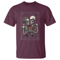 Love Is All You Need T Shirt Skeleton Lovers Funny Halloween Tarot - Wonder Print Shop