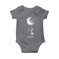 Skeleton Lover Dancing Under The Moon Dark Romantic Art Baby Onesie - Wonder Print Shop