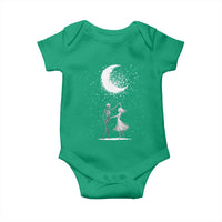 Skeleton Lover Dancing Under The Moon Dark Romantic Art Baby Onesie - Wonder Print Shop