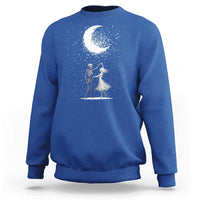 Skeleton Lover Dancing Under The Moon Dark Romantic Art Sweatshirt - Wonder Print Shop