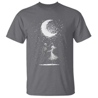Skeleton Lover Dancing Under The Moon Dark Romantic Art T Shirt - Wonder Print Shop