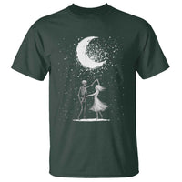 Skeleton Lover Dancing Under The Moon Dark Romantic Art T Shirt - Wonder Print Shop