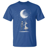 Skeleton Lover Dancing Under The Moon Dark Romantic Art T Shirt - Wonder Print Shop