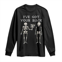 Funny Skeleton Long Sleeve Shirt I Have Got Your Back Bone Pun - Wonder Print Shop