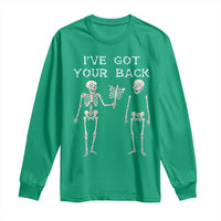 Funny Skeleton Long Sleeve Shirt I Have Got Your Back Bone Pun - Wonder Print Shop
