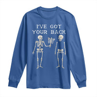 Funny Skeleton Long Sleeve Shirt I Have Got Your Back Bone Pun - Wonder Print Shop