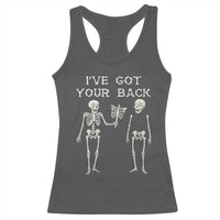Funny Skeleton Racerback Tank Top I Have Got Your Back Bone Pun - Wonder Print Shop