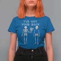 Funny Skeleton T Shirt For Women I Have Got Your Back Bone Pun - Wonder Print Shop