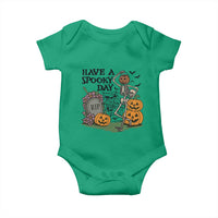 Funny Halloween Skeleton Baby Onesie Have A Spooky Day - Wonder Print Shop