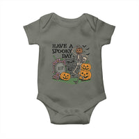 Funny Halloween Skeleton Baby Onesie Have A Spooky Day - Wonder Print Shop