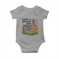 Funny Halloween Skeleton Baby Onesie Have A Spooky Day - Wonder Print Shop