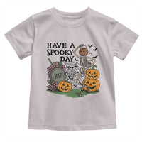 Funny Halloween Skeleton Toddler T Shirt Have A Spooky Day - Wonder Print Shop