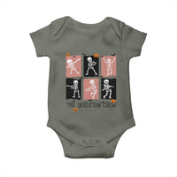 Funny The Skeleton Crew Baby Onesie Dancing Skeletons Halloween For Boys Girl Kids - Wonder Print Shop
