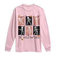 Funny The Skeleton Crew Long Sleeve Shirt Dancing Skeletons Halloween For Boys Girl Kids - Wonder Print Shop