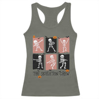 Funny The Skeleton Crew Racerback Tank Top Dancing Skeletons Halloween For Boys Girl Kids - Wonder Print Shop