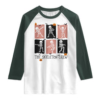 Funny The Skeleton Crew Raglan Shirt Dancing Skeletons Halloween For Boys Girl Kids - Wonder Print Shop