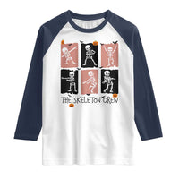 Funny The Skeleton Crew Raglan Shirt Dancing Skeletons Halloween For Boys Girl Kids - Wonder Print Shop