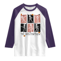 Funny The Skeleton Crew Raglan Shirt Dancing Skeletons Halloween For Boys Girl Kids - Wonder Print Shop