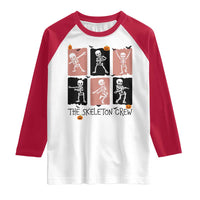 Funny The Skeleton Crew Raglan Shirt Dancing Skeletons Halloween For Boys Girl Kids - Wonder Print Shop
