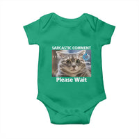 Sarcastic Comment Loading Please Wait Baby Onesie Funny Cat Meme Gift - Wonder Print Shop