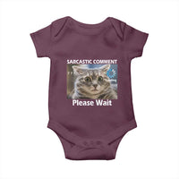 Sarcastic Comment Loading Please Wait Baby Onesie Funny Cat Meme Gift - Wonder Print Shop