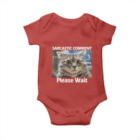 Sarcastic Comment Loading Please Wait Baby Onesie Funny Cat Meme Gift - Wonder Print Shop