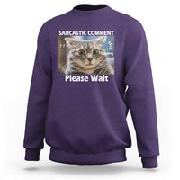 Sarcastic Comment Loading Please Wait Sweatshirt Funny Cat Meme Gift - Wonder Print Shop