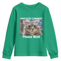 Sarcastic Comment Loading Please Wait Youth Sweatshirt Funny Cat Meme Gift - Wonder Print Shop