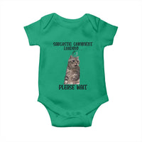Funny Cat Meme Sarcastic Baby Onesie Sarcastic Comment Loading - Wonder Print Shop