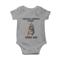Funny Cat Meme Sarcastic Baby Onesie Sarcastic Comment Loading - Wonder Print Shop