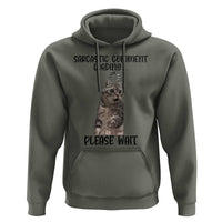 Funny Cat Meme Sarcastic Hoodie Sarcastic Comment Loading - Wonder Print Shop