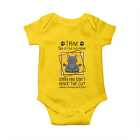 Funny Cat Baby Onesie I Have Selective Hearing - Wonder Print Shop