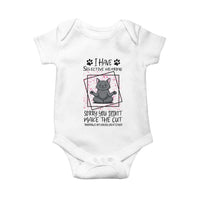 Funny Cat Baby Onesie I Have Selective Hearing - Wonder Print Shop